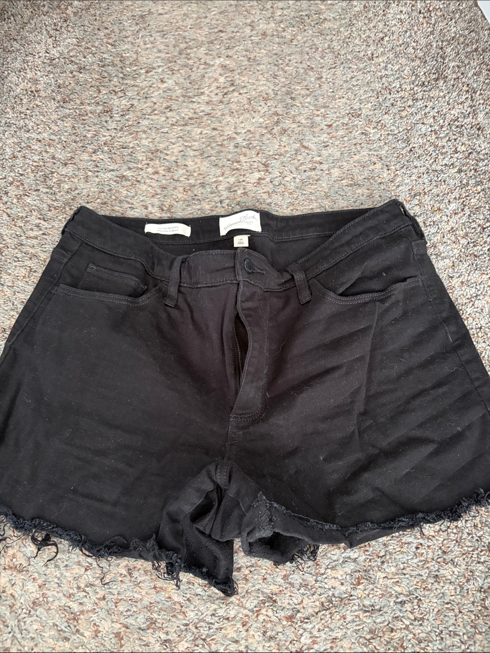 Universal Thread Black Denim Cutoff Shorts